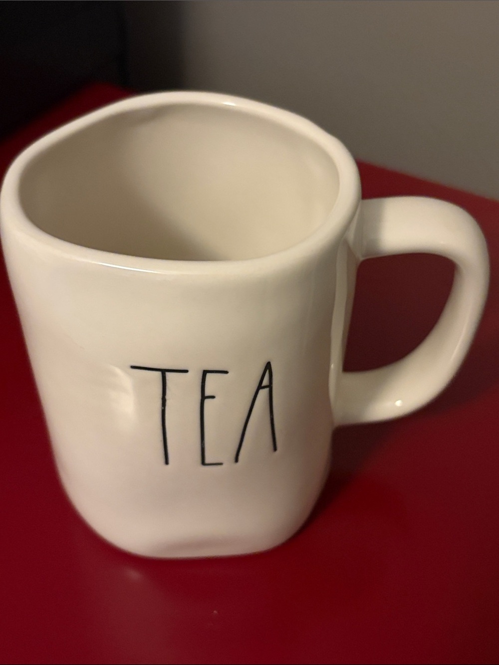 Rae Dunn Ceramic TEA Mug in White - Classic Everyday farmhouse Cup